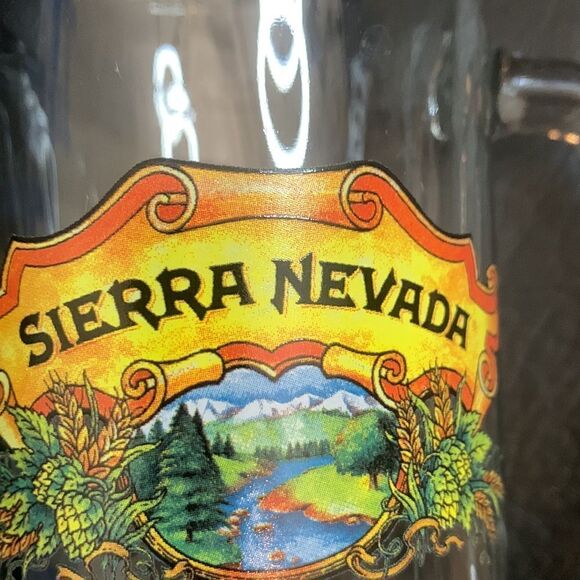 Sierra Nevada 16 Ounce  Pale Ale Beer Pilsner Glasses Mug Sold As Set Of 2 Bar - Picture 6 of 7